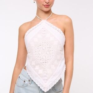 NWT Abercrombie and Fitch Linen Blend Bandana Top